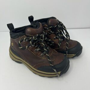 Timberland Back Road Hiker Boots boys Size 10 Toddler Brown Black
